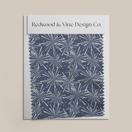 Marine en wit vuurwerk patroon stof