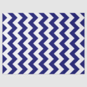 Marine en wit Zigzag Tissue Papier (Voorkant)