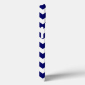 Marine en wit zigzagpatroon Case-Mate iPhone case (Achterkant / Rechts)