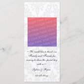 marine en witte foto Trouwmenu's Menu