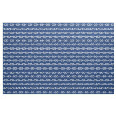 Marine en witte nautische touw patroon stof (Yard (91,4 cm))