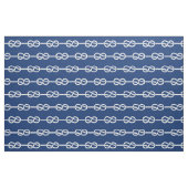 Marine en witte nautische touw patroon stof (Fat Quarter)