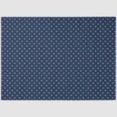 Marine en Witte Polka Dot Tissue Papier (Voorkant)