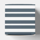 Marine en witte strepen bedankdoosjes (Bovenkant)