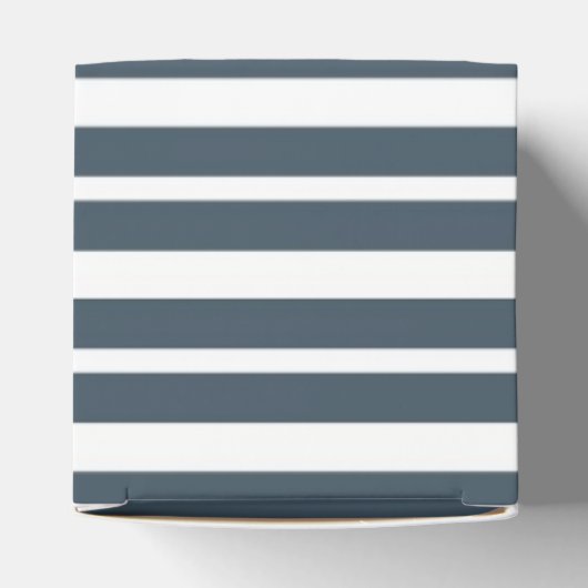 Marine en witte strepen bedankdoosjes (Bovenkant)