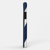 Marine en witte strepen Case-Mate iPhone case (Achterkant/rechts)