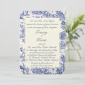 Marine en Witte Toile Kaart (Staand voorkant)