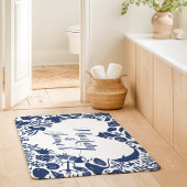 Marine en witte zeedieren koppel hartmonogram badmat