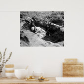 Marine en zijn Dog Poster (Keuken)