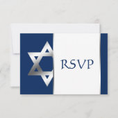 Marine en Zilveren Ster van David Bar Mitzvah RSVP (Voorkant)