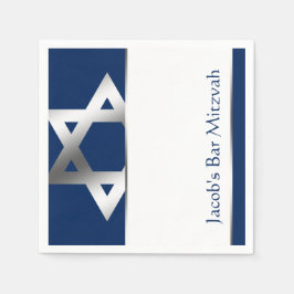 Marine en Zilveren Ster van David Bar Mitzvah Servet