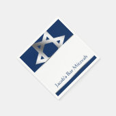 Marine en Zilveren Ster van David Bar Mitzvah Servet (Hoek)