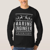 Marine Engineer Lelijke Kersttrui T-shirt (Voorkant)