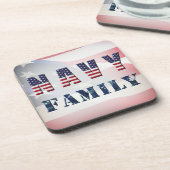 marine-familie bier onderzetter (Linkerzijde)