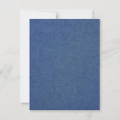 Marine fluweel lint vintage elegant save the date (Achterkant)
