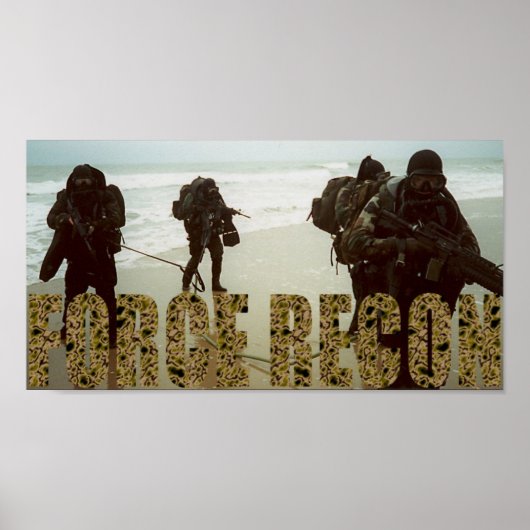Marine Force Recon Poster (Voorkant)