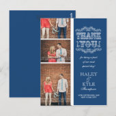  marine foto bruiloft dank u post Kaart (Voorkant / Achterkant)