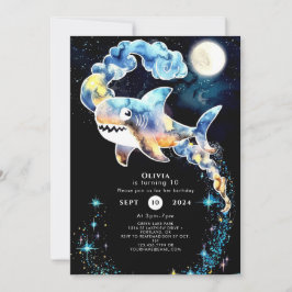 Marine Fun Blue Shark Verjaardag Kaart