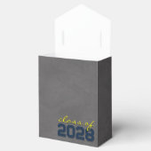 Marine & Gele Schoolbord Diploma Cadeau dozen Bedankdoosjes (Geopend)