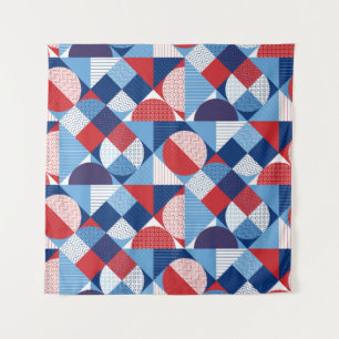 Marine geometric: zomer naadloos patroon. wandkleed
