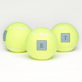 Marine Geometrisch Chevron Monogram Ontwerp Tennisballen (Multi)