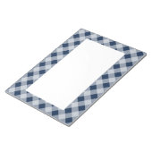 Marine Gingham Notitieblok (Schuin)