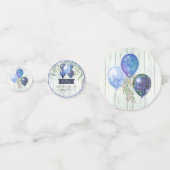 Marine Glitter Ballonnen Eucalyptus Baby Boy Douch Confetti (Achterkanten)