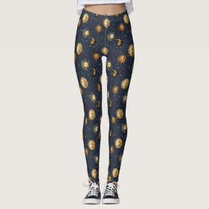 Marine Goud Astrologie Symbolen Kosmisch Leggings