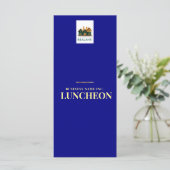 Marine Goud Bedrijfs Evenement Logo Menu (Staand voorkant)