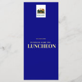 Marine Goud Bedrijfs Evenement Logo Menu (Voorkant)