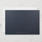 Marine goud elegante kalligrafie save the date (Achterkant)