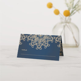 Marine Goud Indiase stijl Tent Place Card Plaatskaartje