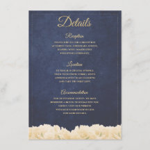 Marine goud rustieke chic pioen bloemdetails