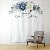 Marine goud witte ivoor geometrische bruids douche wandkleed (In situ)