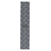 Marine Gouden Bloemtafel Runner Elegant Monogram Medium Tafelloper (Voorkant)