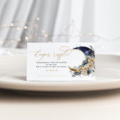 Marine gouden maan bloemenluier loterij ticket informatiekaartje