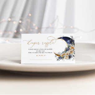 Marine gouden maan bloemenluier loterij ticket informatiekaartje