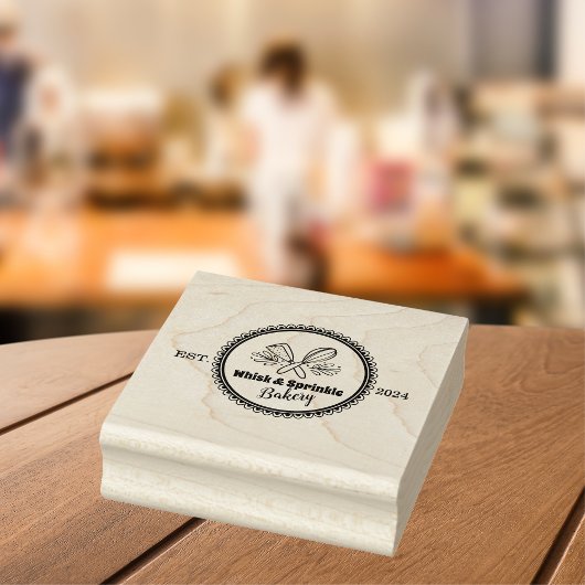 Marine & Gouden Whisk Chef Catering Bakkerij Rubberstempel