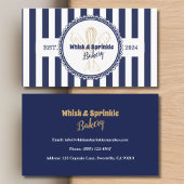 Marine & Gouden Whisk Chef Catering Bakkerij Visitekaartje
