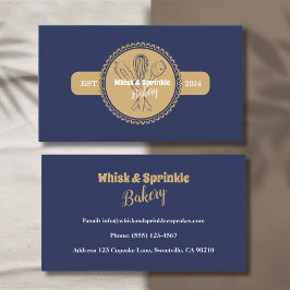 Marine & Gouden Whisk Chef Catering Bakkerij Visitekaartje