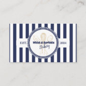 Marine & Gouden Whisk Chef Catering Bakkerij Visitekaartje (Voorkant)