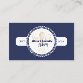 Marine & Gouden Whisk Chef Catering Bakkerij Visitekaartje (Voorkant)