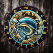 Marine Grace Dolphin Dartboard Art Dartbord