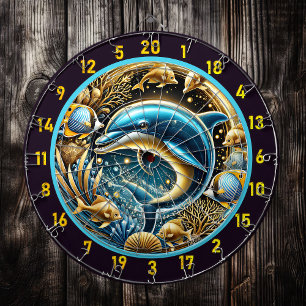 Marine Grace Dolphin Dartboard Art Dartbord