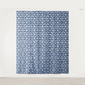 Marine Grieks Sleutelpatroon Wandkleed (Voorkant)