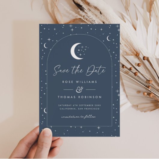 Marine Hemel Gewelfde Bewaar De Datum Save The Date