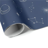 Marine Hemel Inpakpapier (Rol Hoek)