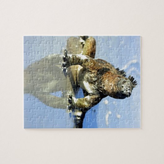 Marine iguana Galapagos Legpuzzel (Horizontaal)