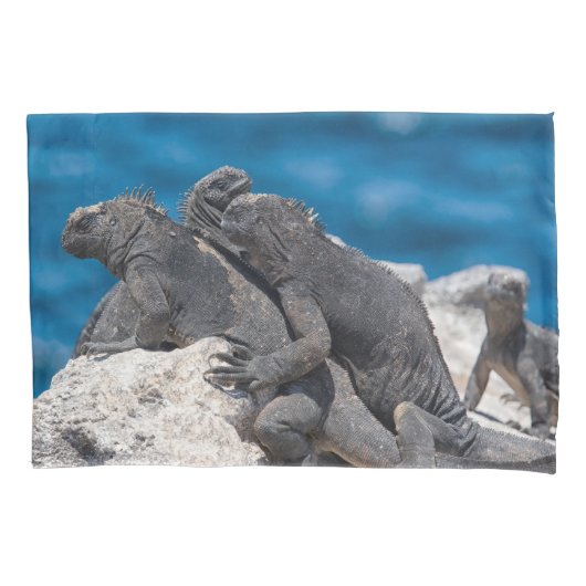 Marine Iguana Kussensloop (Voorkant)