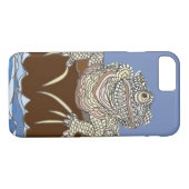 Marine Iguana on Rock met Hermit Crab Case-Mate iPhone Case (Achterkant (Horizontaal))
